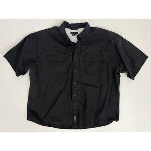 5.11 Tactical Series Men's XXXL Short Sleeve Shirt 100% Cotton Black 71152